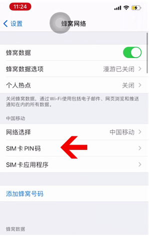 龙沙苹果14维修网分享如何给iPhone14的SIM卡设置密码 