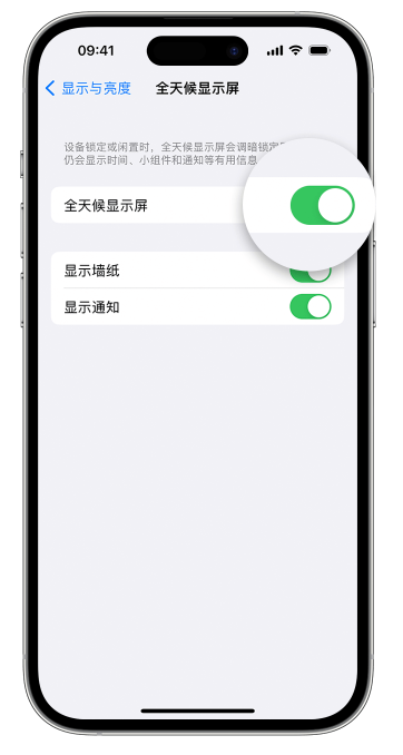 龙沙苹果14维修店分享如何自定义 iPhone 14 Pro 常亮显示屏 