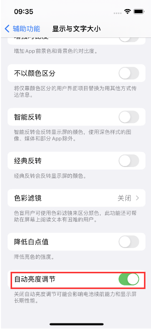 龙沙苹果15维修店分享iPhone 15 Pro系列屏幕亮度 