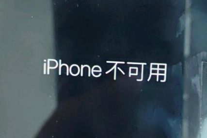 龙沙苹果服务网点分享锁屏界面显示“iPhone 不可用”如何解决 