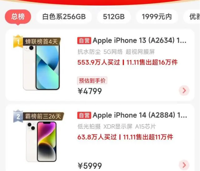 龙沙苹果14维修分享iPhone14配置不如同价位的安卓还能大卖 