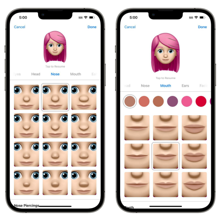 龙沙苹果手机维修分享​iOS 16中的拟我表情有了哪些变化和升级 