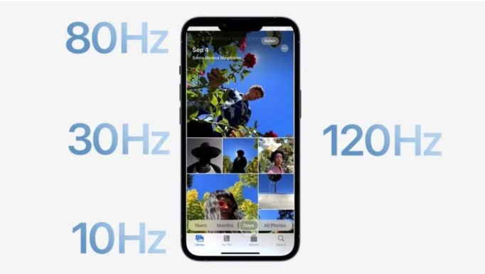 龙沙苹果14维修分享iPhone 14有高刷吗 