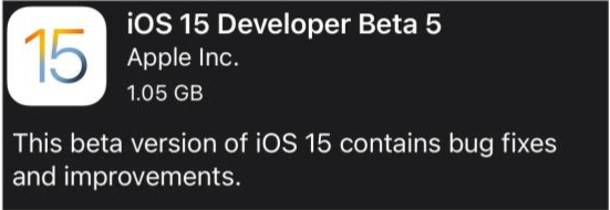 龙沙苹果手机维修分享如何升级到iOS15.0 beta5 