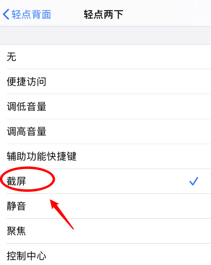 龙沙苹果手机维修分享iPhone12如何启用双击截屏 